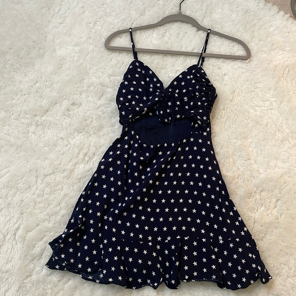 Lovers + Friends Navy Star Print Dress - Picture 3 of 10